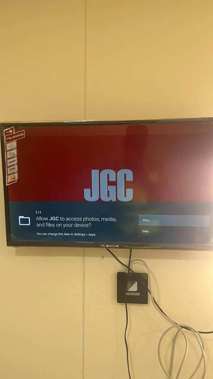 مرجع تقني لفنادق الحجاج في مكة يوضح تفعيل التلفزيون وإعداد نظام JGC